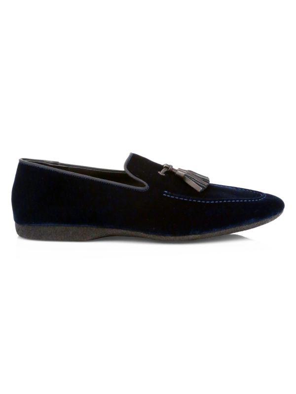 Paul Stuart Hope Velvet Tassel Loafers