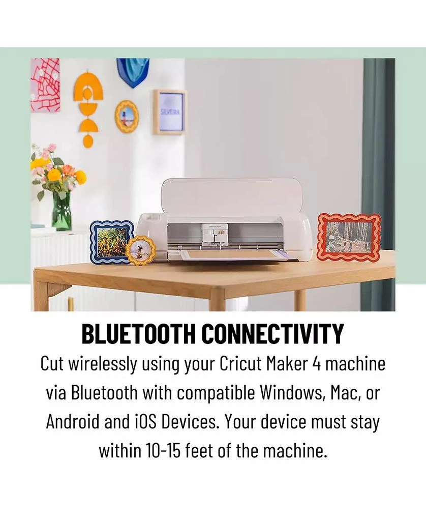 cricut Maker 4 Cutting Machine with Vinyl and Iron-On Sheets Bundle 4