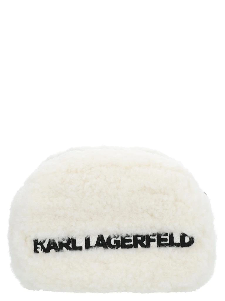 Karl Lagerfeld X Cara Delevingne Logo Embroidered Crossbody Bag