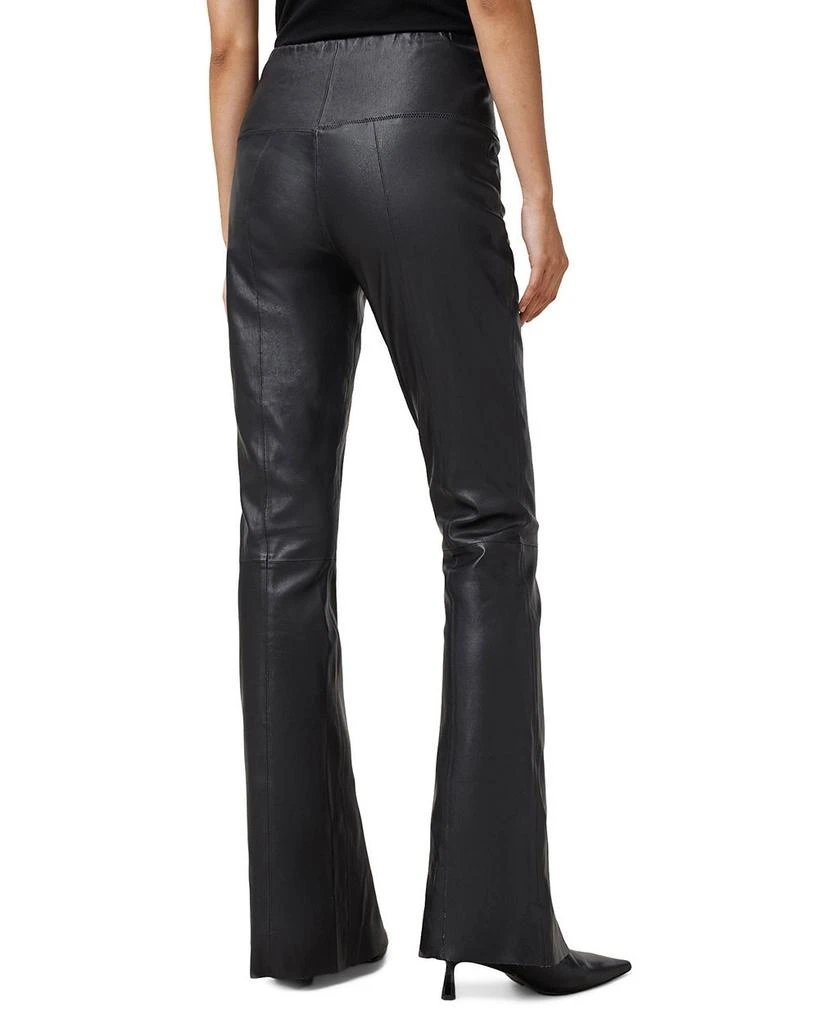ALL SAINTS Cora Leather Flare Pants 3