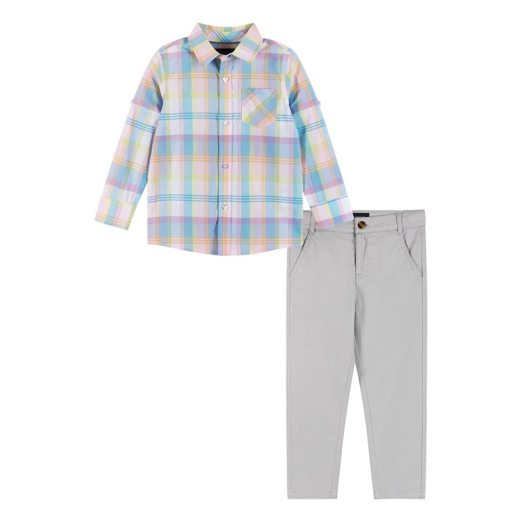 Andy & Evan Andy & Evan - Boy's Buttondown Shirt & Pants Set