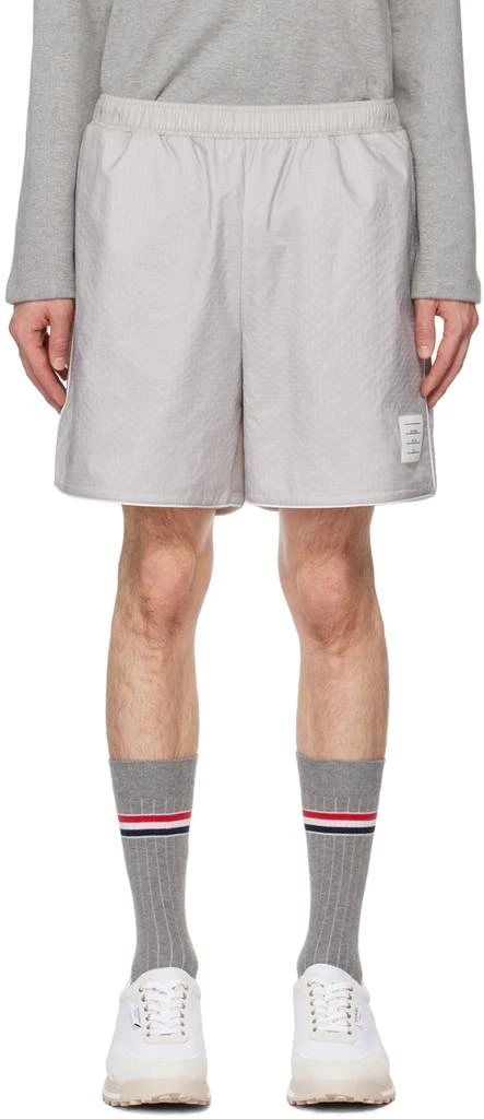 Thom Browne Gray Piping Shorts 1