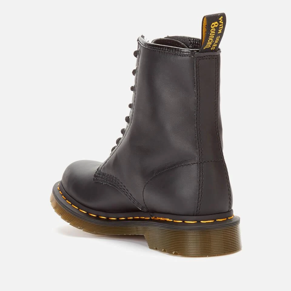 Dr. Martens DR. MARTENS WOMEN'S 1460 VONDA SOFTY T LEATHER 8-EYE BOOTS - BLACK 3