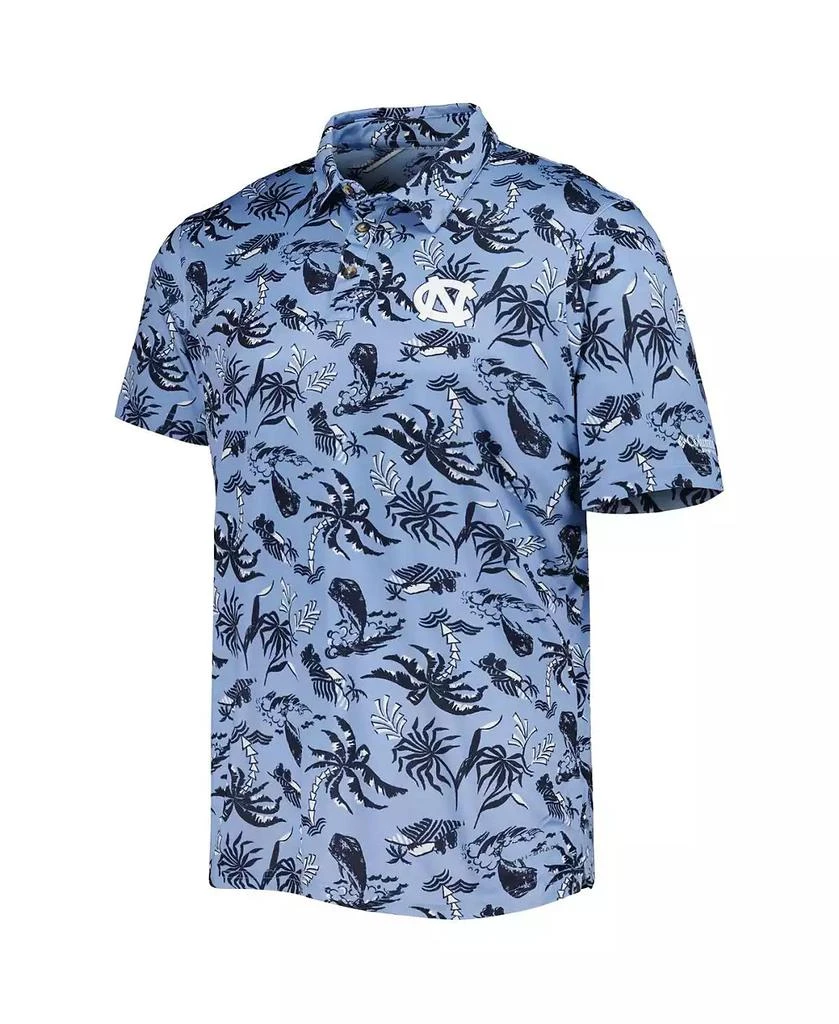 Columbia Men's Carolina Blue North Carolina Tar Heels Super Terminal Tackle Omni-Shade Polo Shirt 2