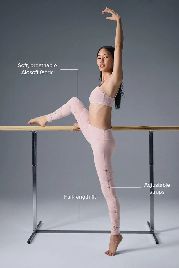 Alo Alosoft High-Waist Spotlight Legging - Ballet Pink 2