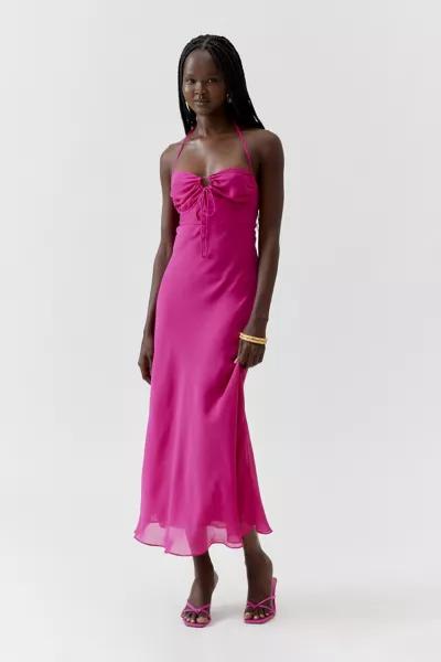 Glamorous Glamorous Cutout Halter Maxi Dress