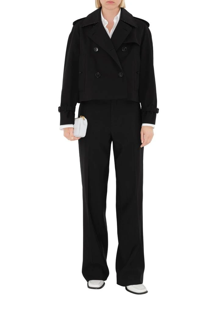Burberry Cropped gabardine trench jacket 9