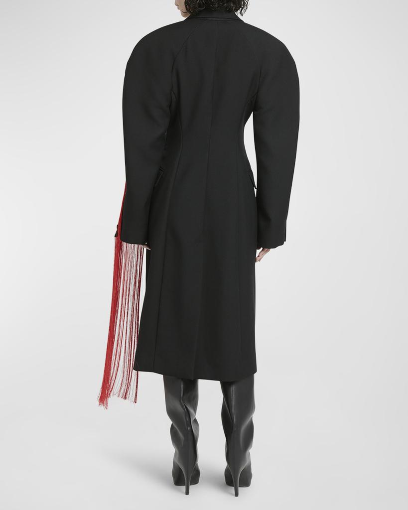 Alexander McQueen Brushstroke Embroidered Fringe Double