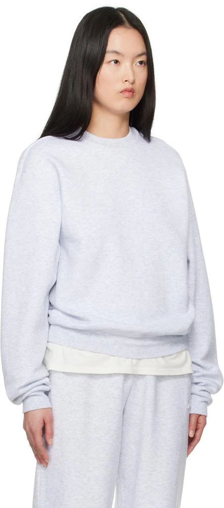 SKIMS Gray Cotton Fleece Classic Crewneck Sweatshirt 2