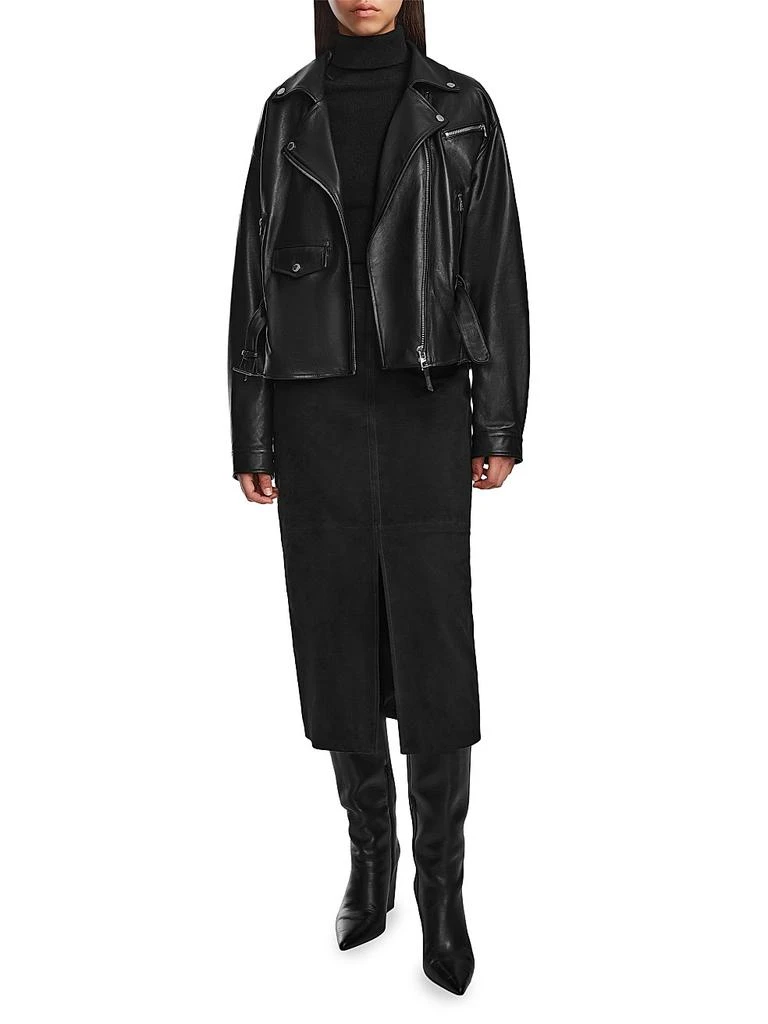 RUDSAK Arielle Leather Belted Jacket 2