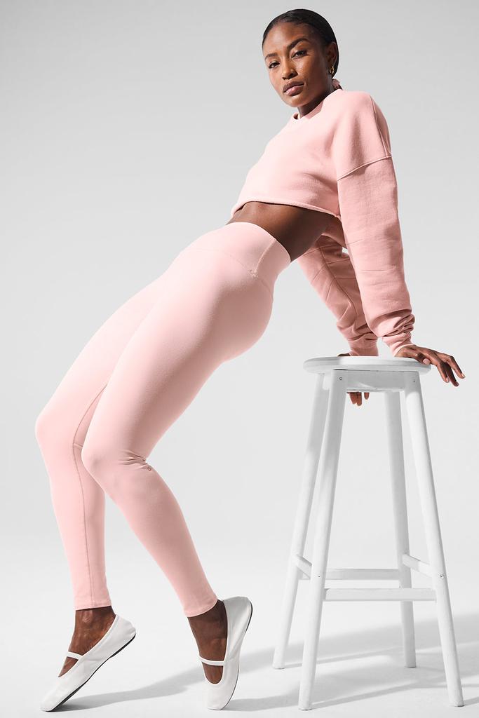 Alo High-Waist Airbrush Legging - Pink Quartz