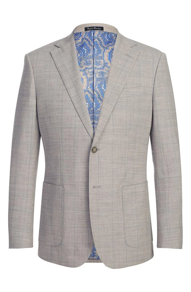 English Laundry Plaid Grey Wool Blend Suit 5
