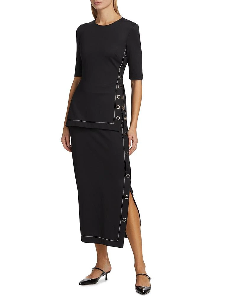 ROSETTA GETTY Midi Snap Skirt 2