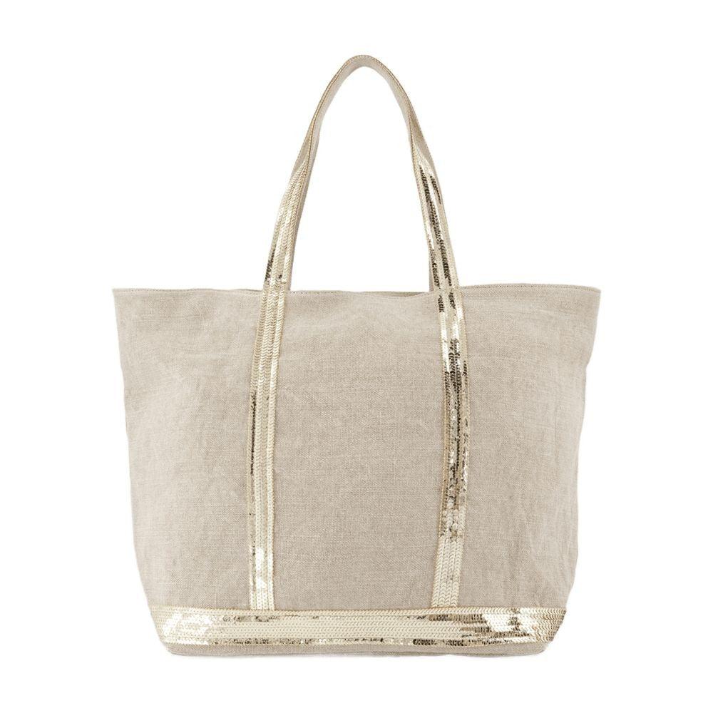 VANESSA BRUNO Tote Bag L - Linen - Sand