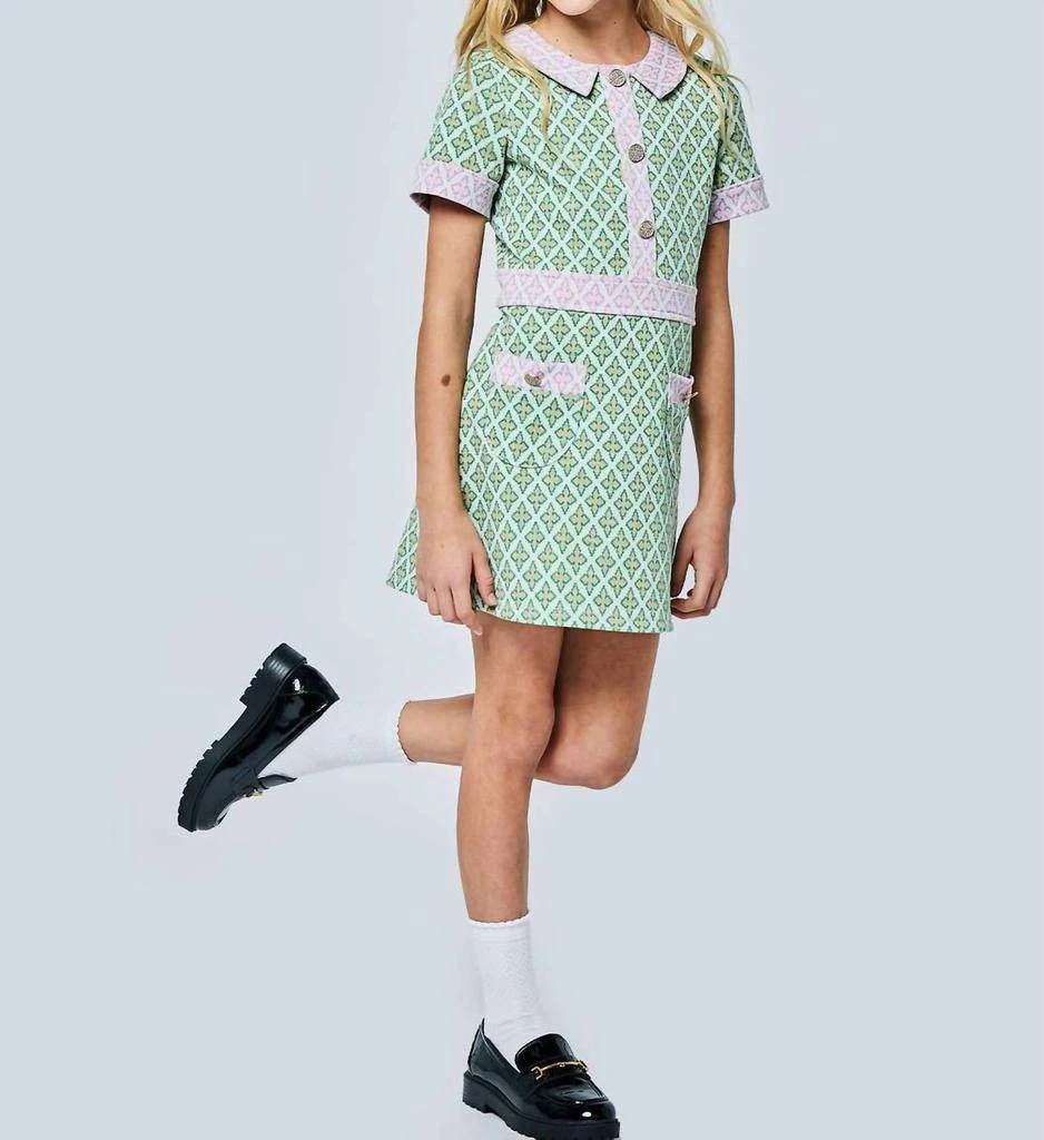 Hannah Banana Hannah Banana - Girl's Two Tone Mod Dress 2