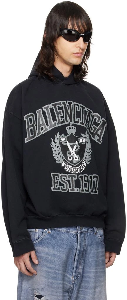 Balenciaga Black DIY College Hoodie 2