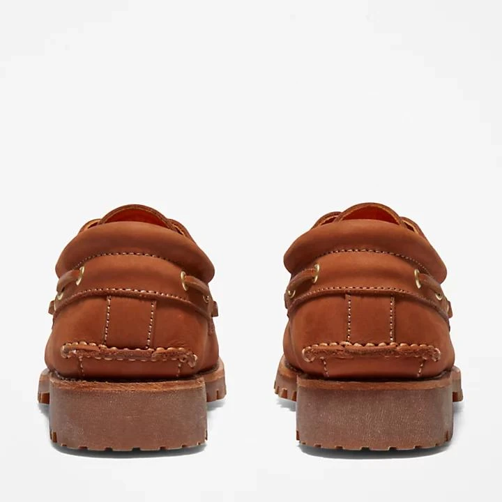 Timberland Timberland® 3-Eye Lug Handsewn Boat Shoe for Men in Brown 5