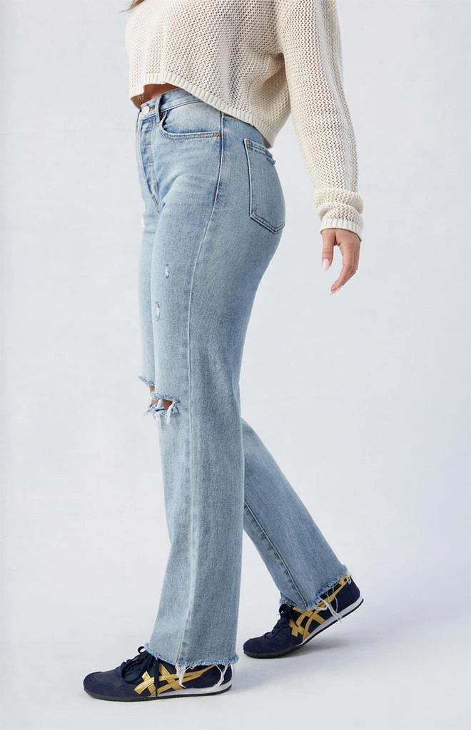 PacSun Medium Indigo Ripped Dad Jeans 3