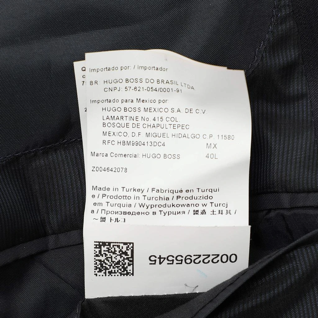 Boss By Hugo Boss Boss By Hugo Boss Navy Blue Virgin Wool Suit L 9