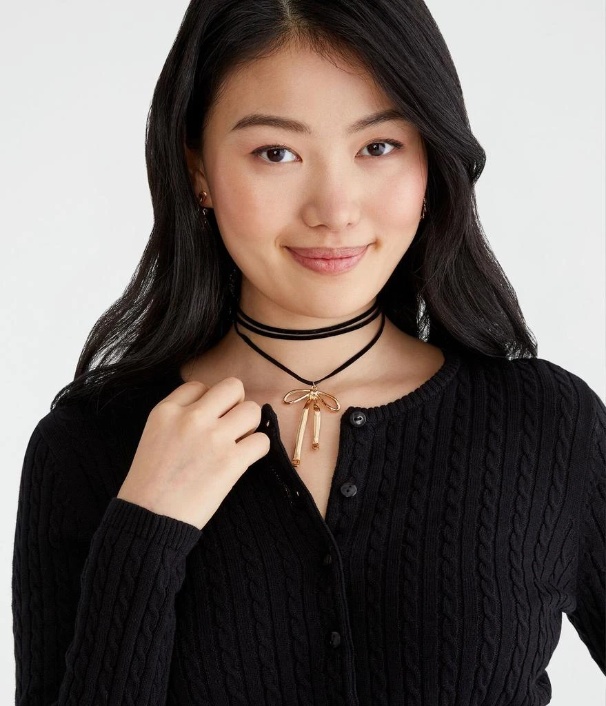 Aeropostale Cable Knit Buttoned Crew Cardigan 10