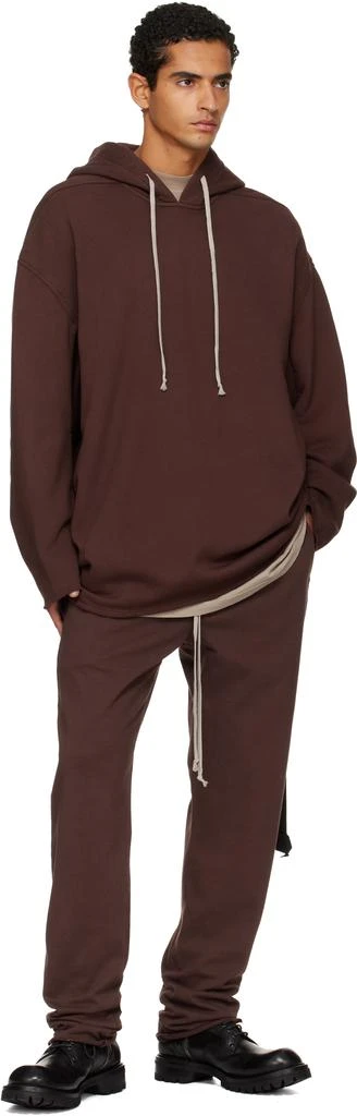 Rick Owens Burgundy Concordians Peter Hoodie 4