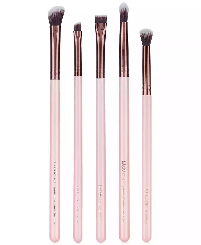 LUXIE 5-Pc. Rose Gold Eye Essential Brush Set 1