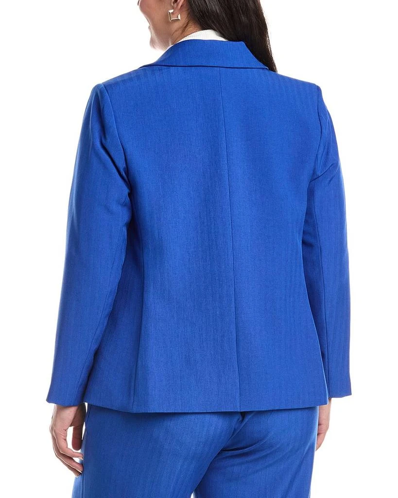 Tahari Plus Solid Blazer 2