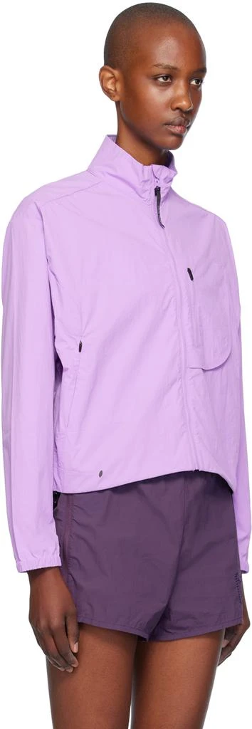 District Vision Purple Cropped Recycled DWR Jacket 2