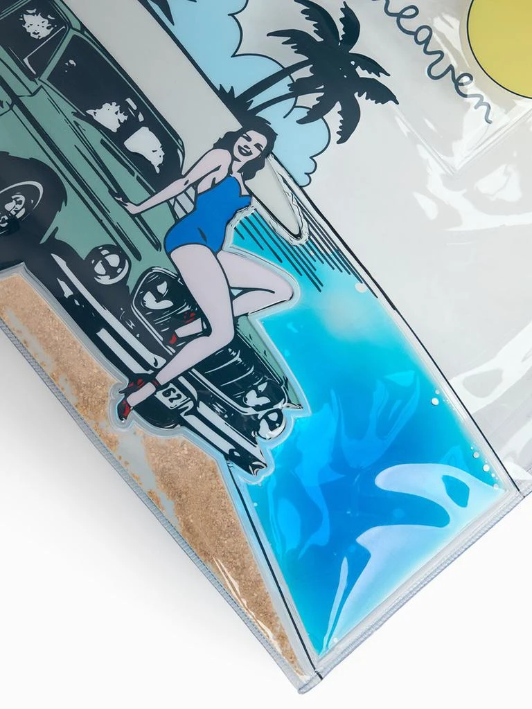 Fiorucci Beach Print Pvc Tote Bag 2