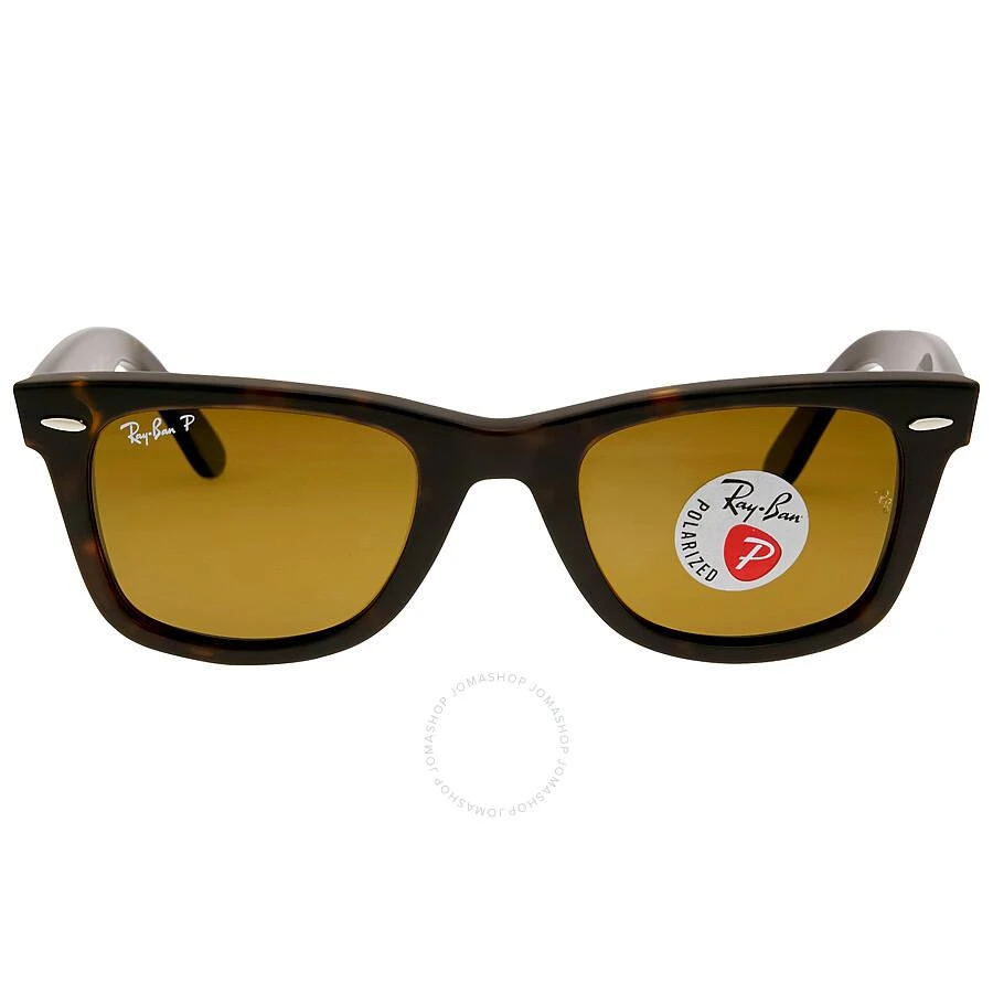 Ray-Ban Original Wayfarer Classic Polarized Brown Classic B-15 Unisex Sunglasses RB2140 902/57 50 1