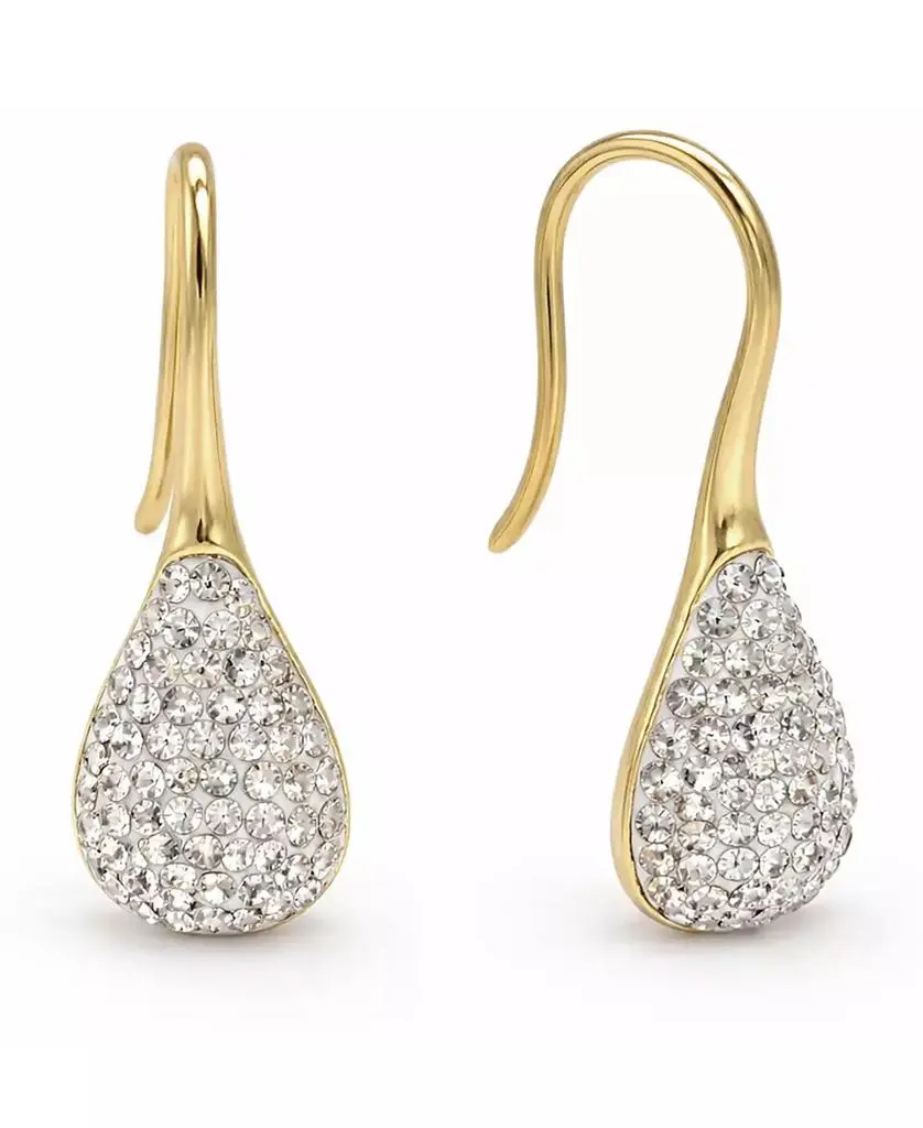 And Now This Crystal Paved Drop Wire Hook Earrings