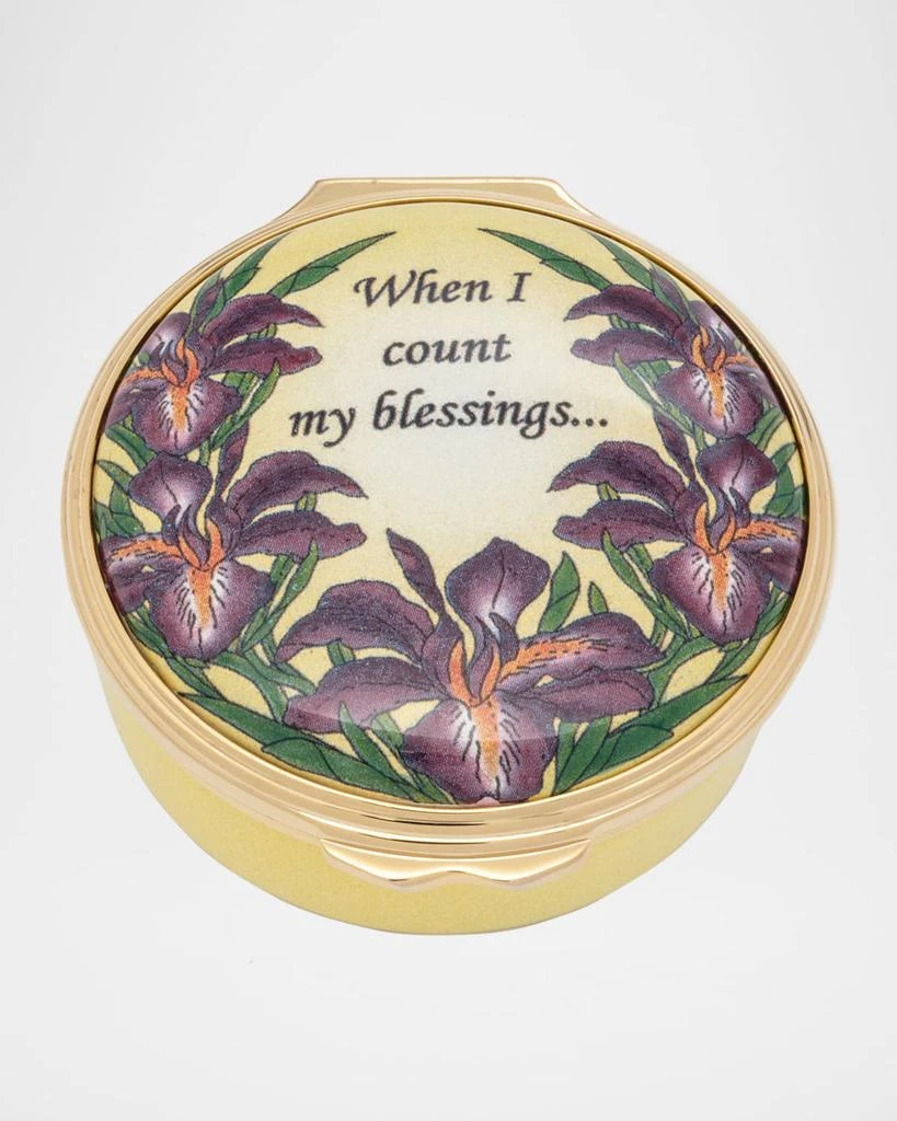 Halcyon Days When I Count My Blessings Enamel Box 1