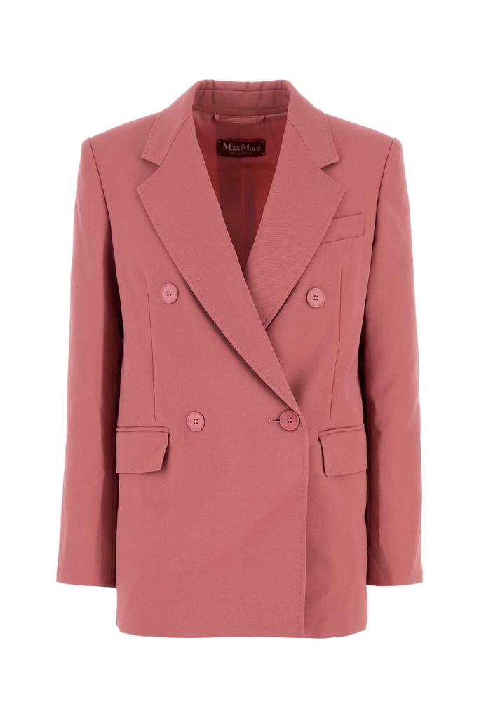 Max Mara PINK WOOL LAMELLA BLAZER