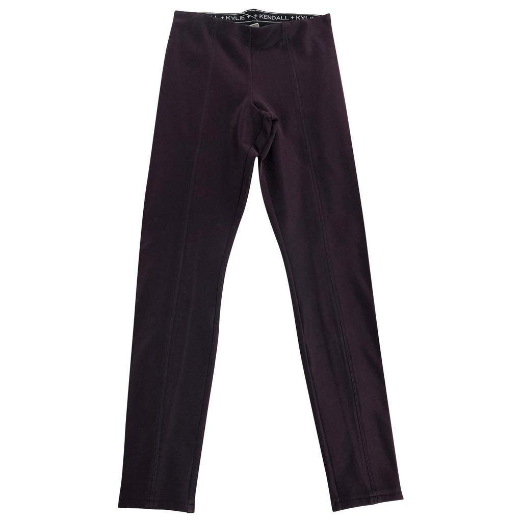 Kendall + Kylie Kendall + Kylie Purple Polyester Trousers