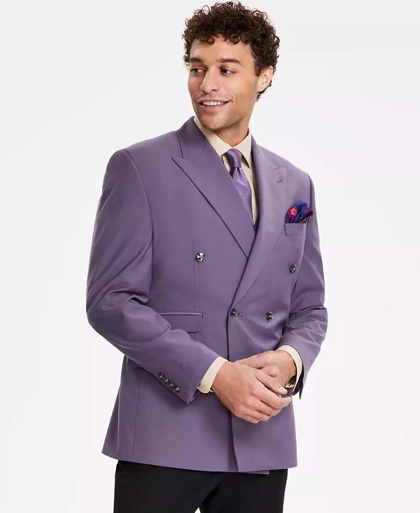 Tayion Collection Men's Classic-Fit Solid Double-Breasted Suit Jacket 1