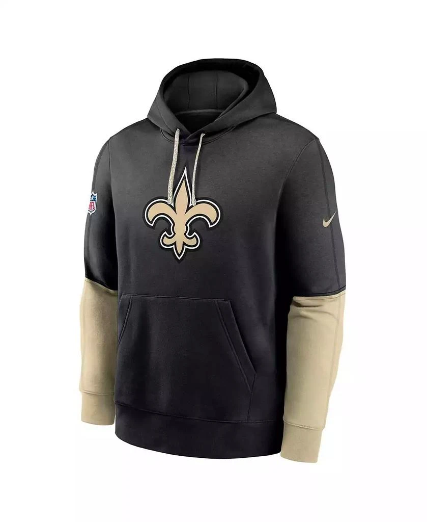 NIKE Men's Black New Orleans Saints 2024 Sideline Club Pullover Hoodie 3