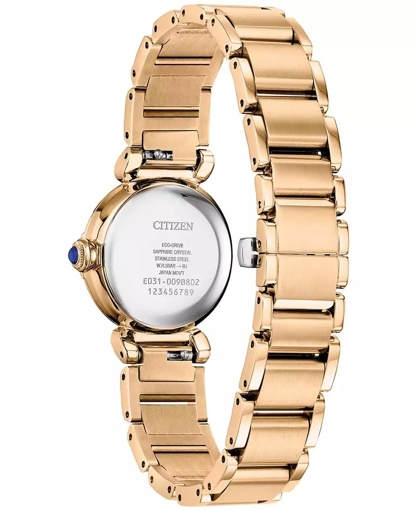 Citizen Eco-Drive Women's Diamond (1/6 ct. t.w.) Rose Gold-Tone Stainless Steel Bracelet Watch 26mm 4