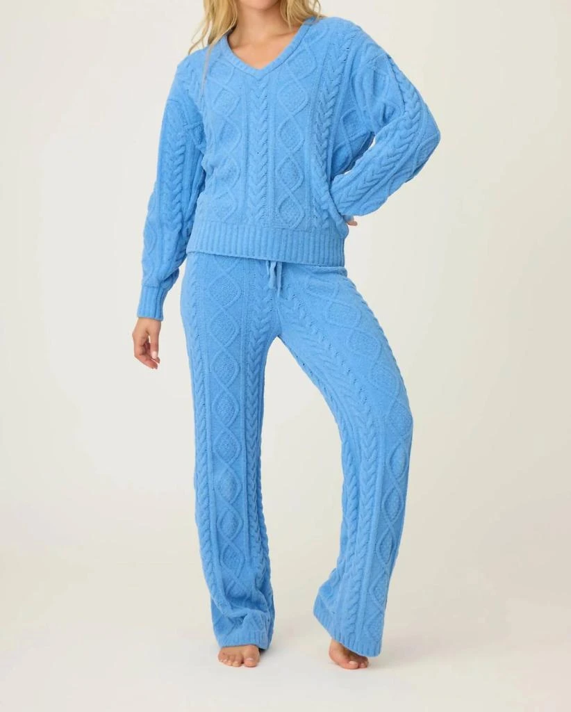 PJ Salvage Pj Salvage - Chenille Cable Knit Long Sleeve Top