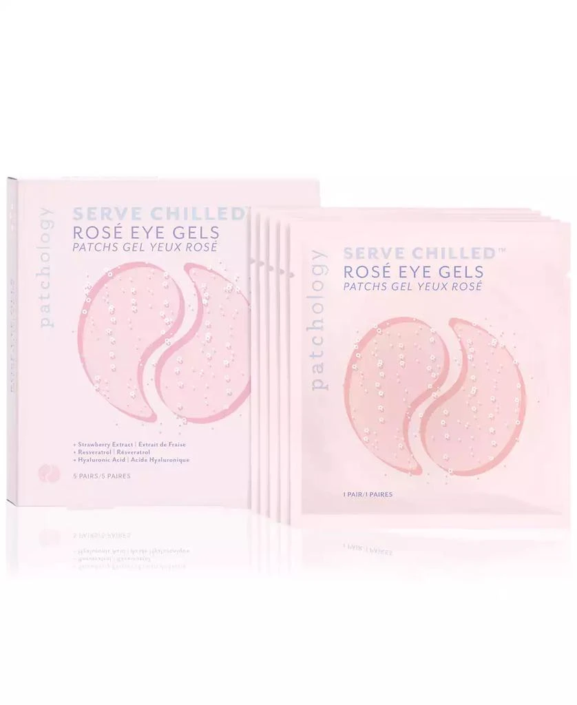 Patchology Serve Chilled Rosé Eye Gels, 5 pairs 4