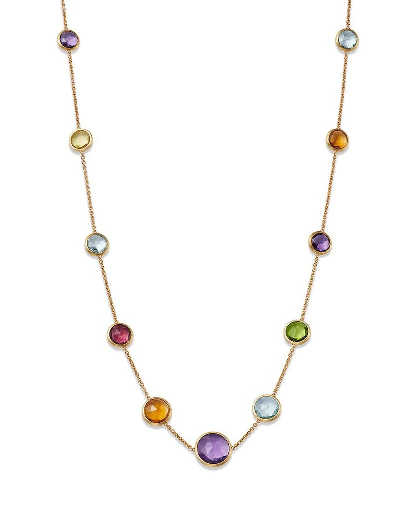 Marco Bicego 18K Yellow Gold Jaipur Multi Gemstone Necklace, 18" + 1.5" extender 1