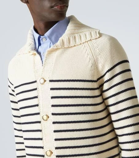 Valentino VLogo Signature striped cotton cardigan 6
