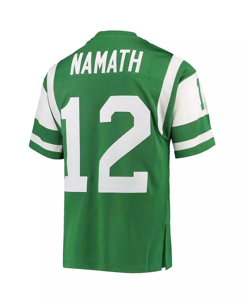Mitchell and Ness Men's Joe Namath Green New York Jets Authentic Retired Player Jersey 3