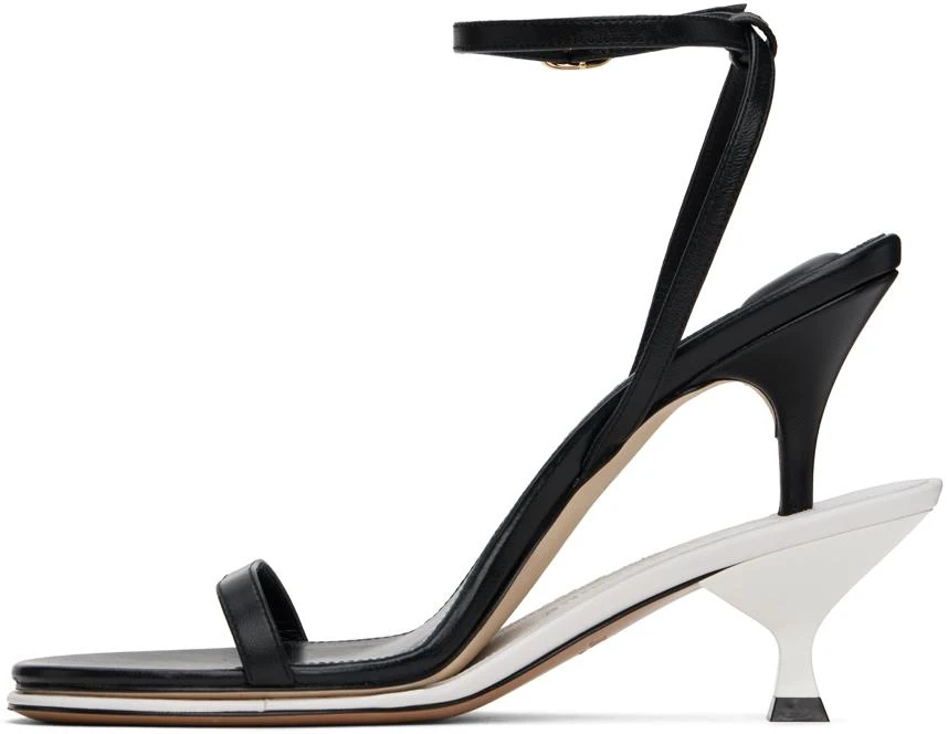 Jacquemus Black & White Les Sculptures 'Les doubles sandales' Heeled Sandals 3
