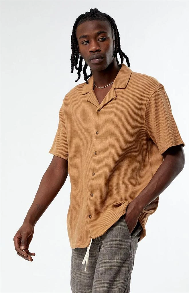 PacSun Waffle Resort Camp Shirt 2