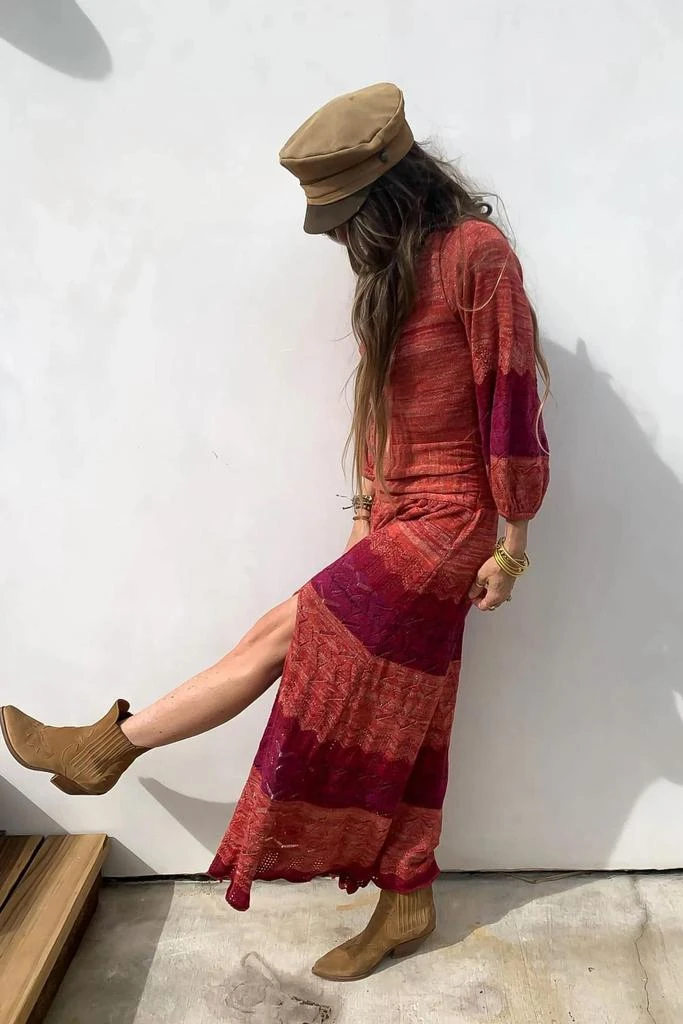 Jen's Pirate Booty Knit Lapis Maxi Dress In Love Potion 3