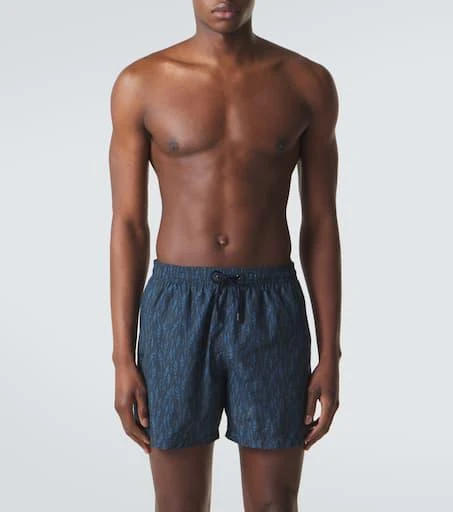 Canali Printed swim trunks 2