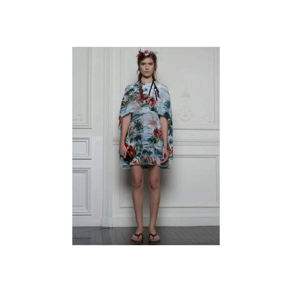 Valentino Valentino Hawaiian Couture Cape Dress - '10s 2