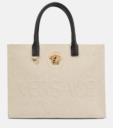 Versace La Medusa canvas tote bag 1