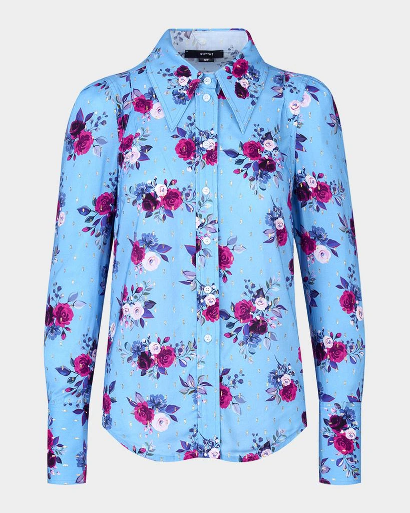 Smythe Floral-Printed Box Pleat Shirt 1
