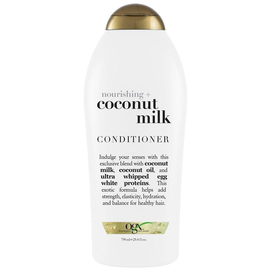 OGX Nourishing + Coconut Milk Moisturizing Hair Conditioner Creamy Coconut, White Peach, & Shea Butter